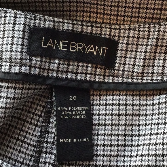 Lane Bryant Plaid Cropped Culotte Pants Womens Size 20 - Picture 3 of 16